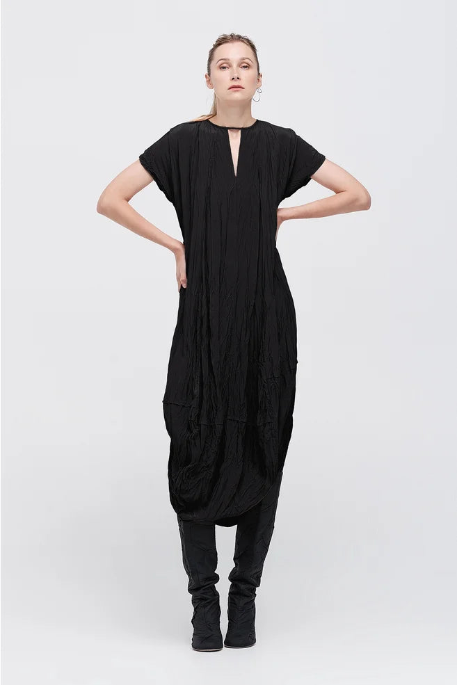 Washed Ozone Dress (Black)