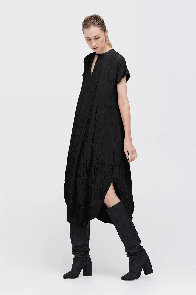 Washed Ozone Dress (Black)