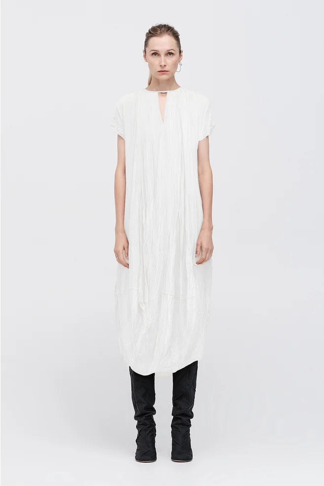 Washed Ozone Dress (Ivory)