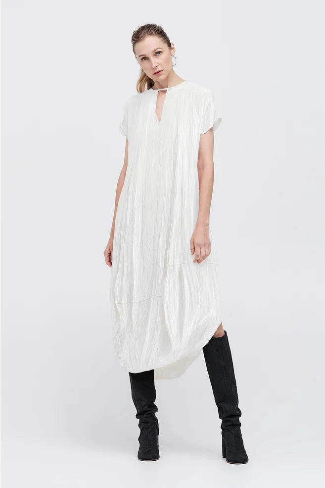 Washed Ozone Dress (Ivory)