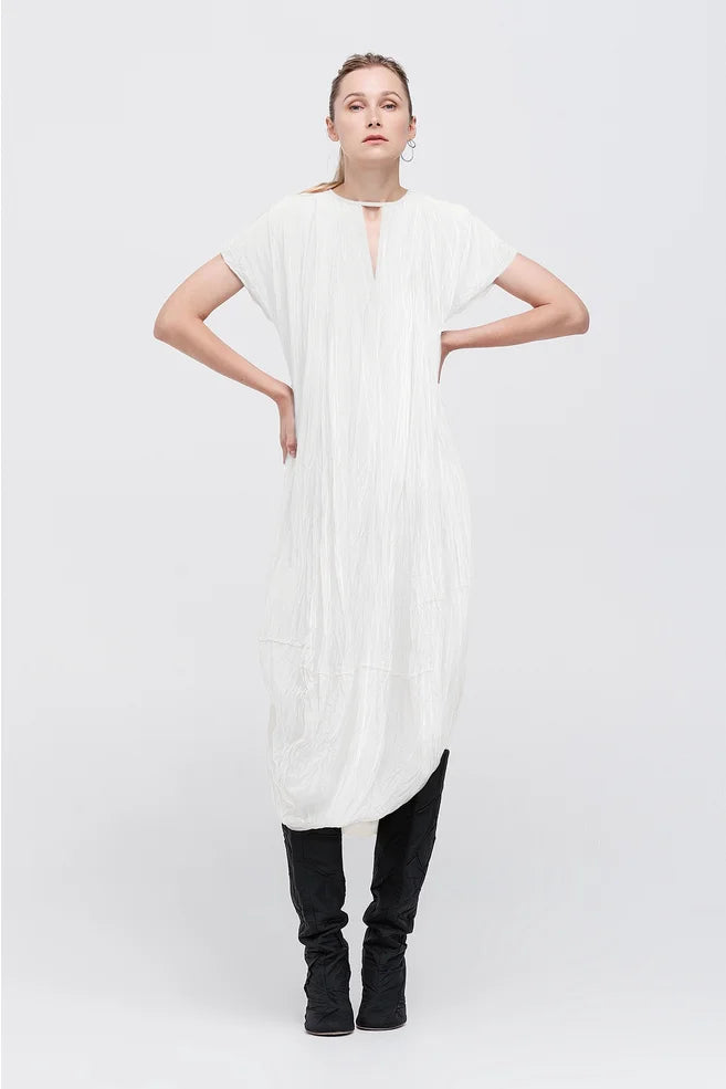 Washed Ozone Dress (Ivory)