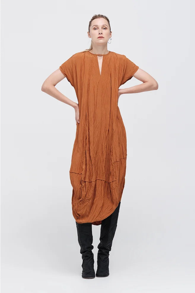 Washed Ozone Dress (Russet)