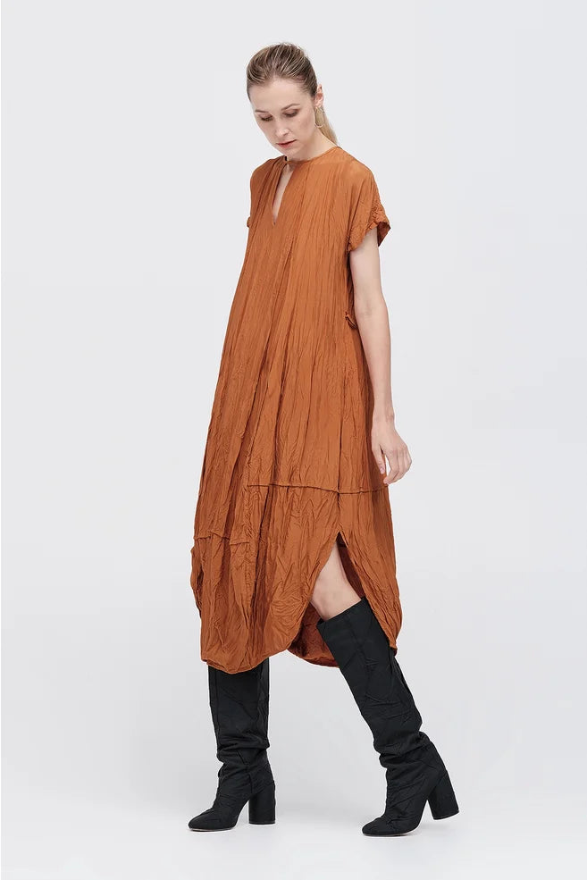 Washed Ozone Dress (Russet)