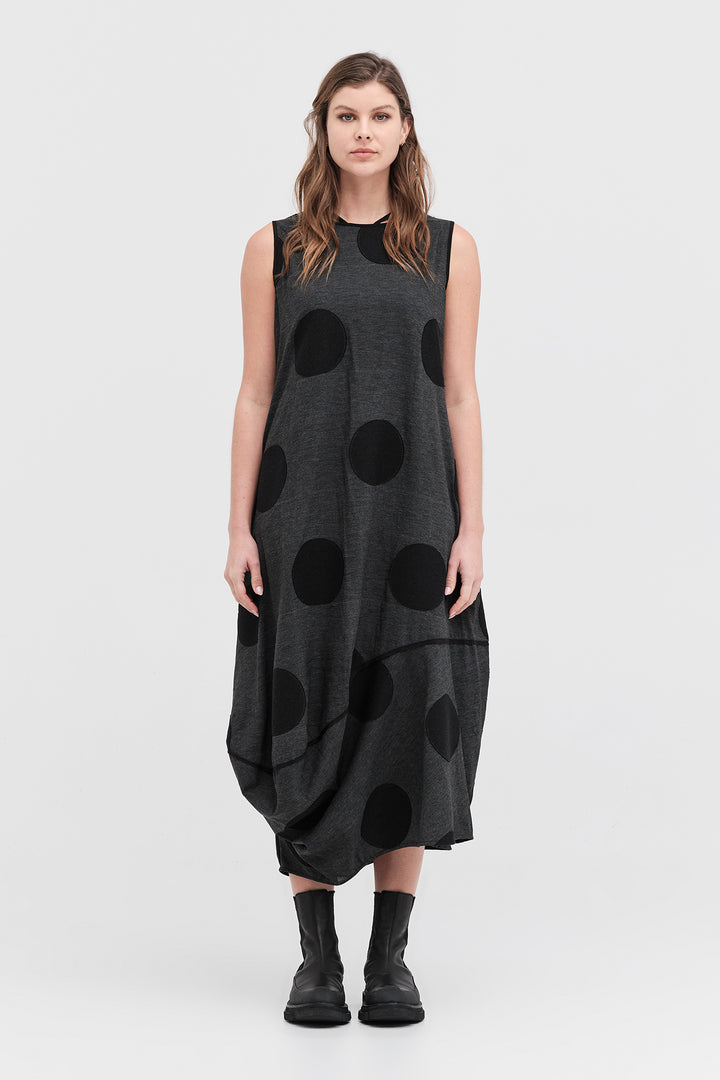 Division Dress (Black / Grey Spot)