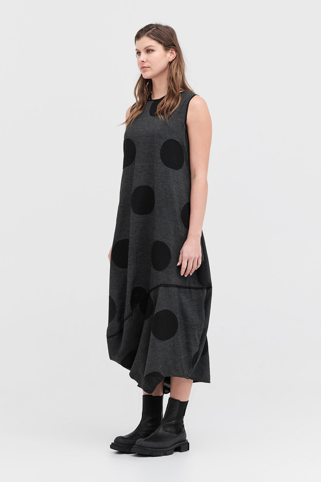 Division Dress (Black / Grey Spot)