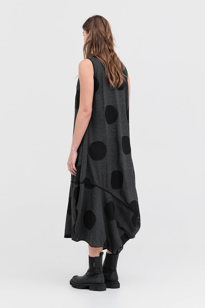 Division Dress (Black / Grey Spot)