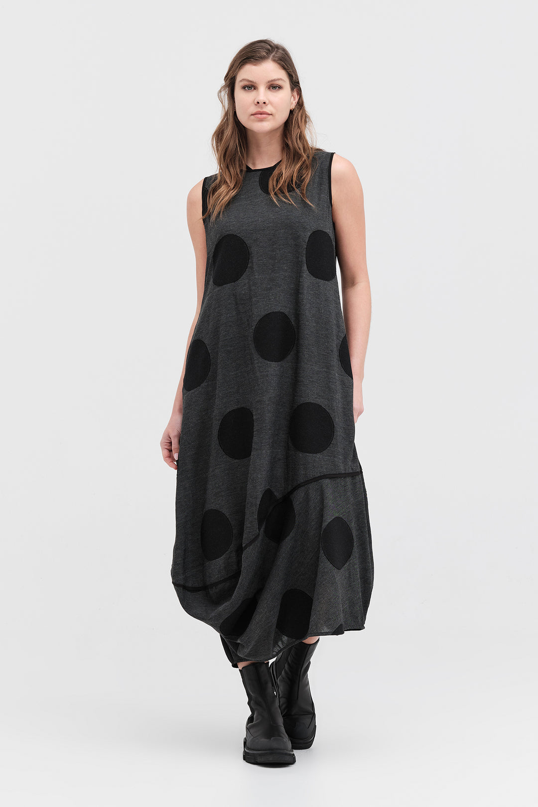 Division Dress (Black / Grey Spot)