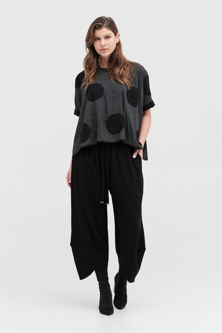 Sculpt Tunic (Black / Grey Spot)