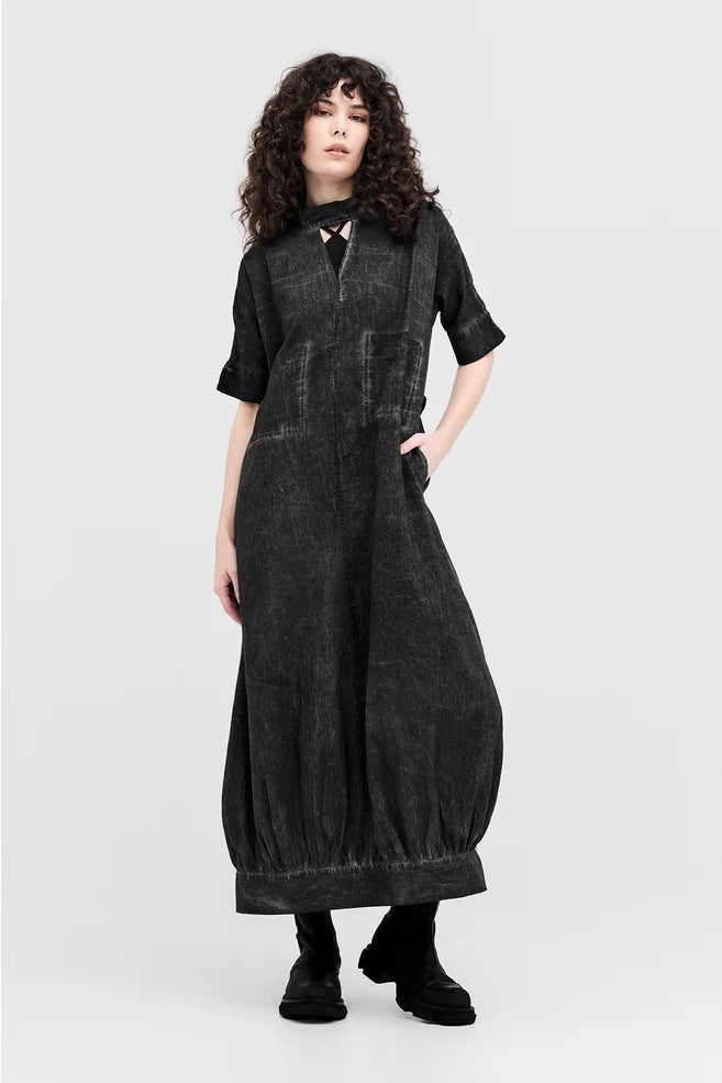 Diffused Precision Dress (Blackened Grey)