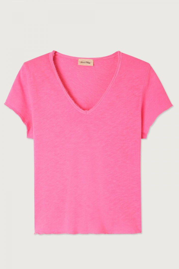 SONOMA V-NECK SHORT SLEEVE (Fluoroscent Acid Pink)