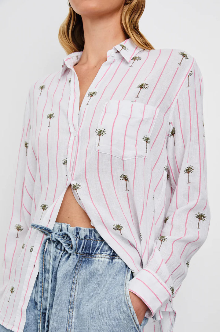 Charli Shirt (Palm Stripe)