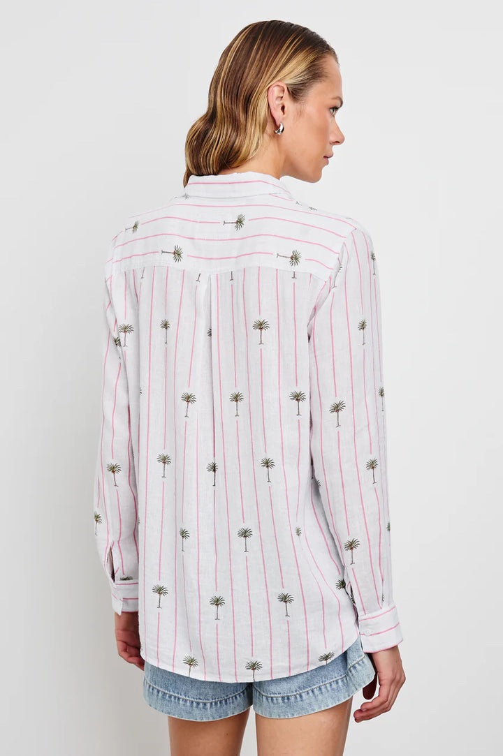 Charli Shirt (Palm Stripe)