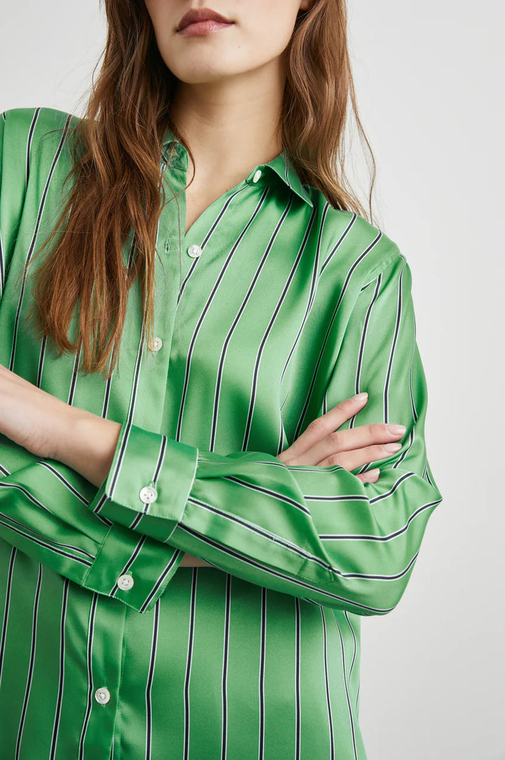 Elias Shirt (Basil Stripe)