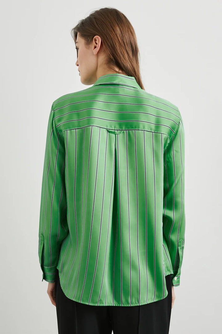 Elias Shirt (Basil Stripe)