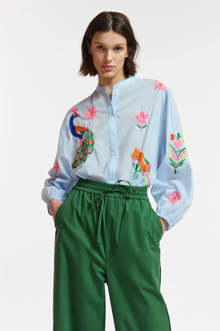 FELHI Embroidered Shirt (Blue)