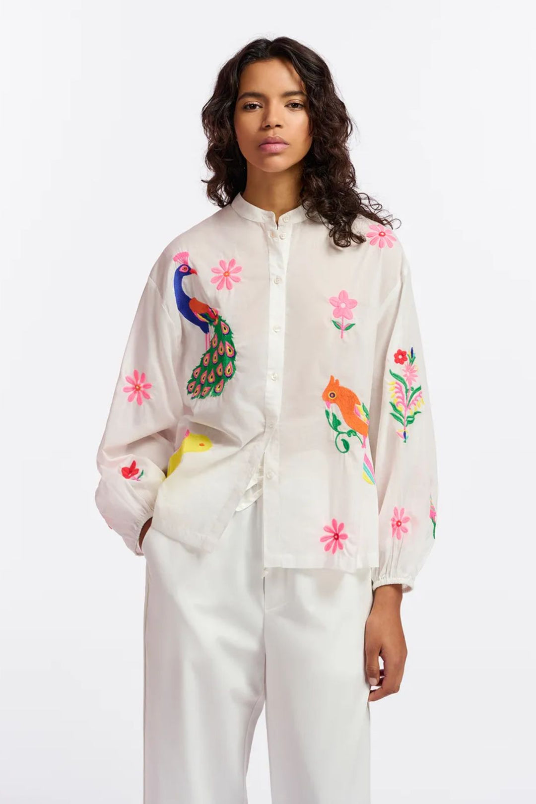 FELHI Embroidered Shirt (Off white)