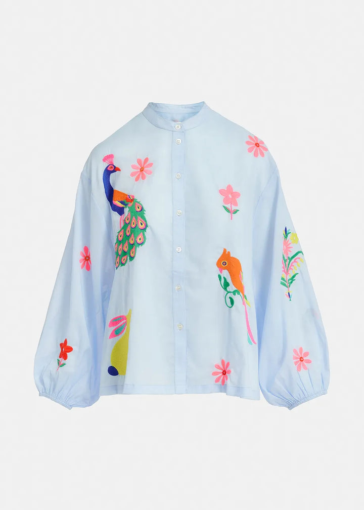 FELHI Embroidered Shirt (Blue)