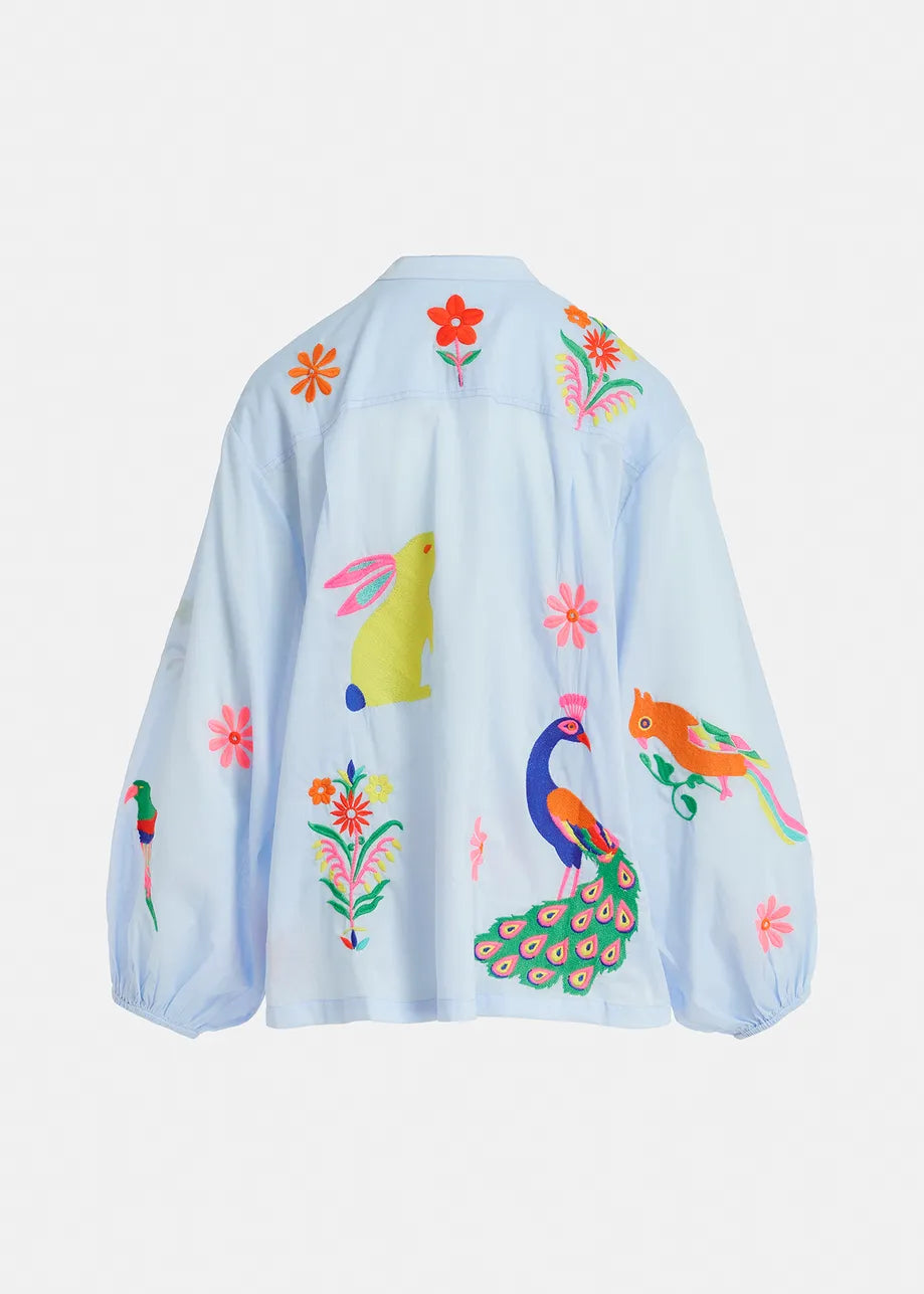 FELHI Embroidered Shirt (Blue)