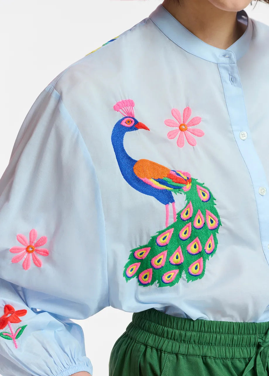 FELHI Embroidered Shirt (Blue)