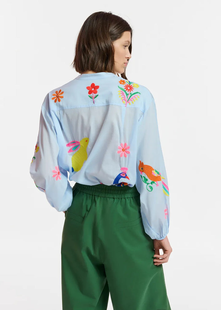 FELHI Embroidered Shirt (Blue)