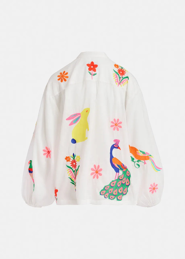 FELHI Embroidered Shirt (Off white)