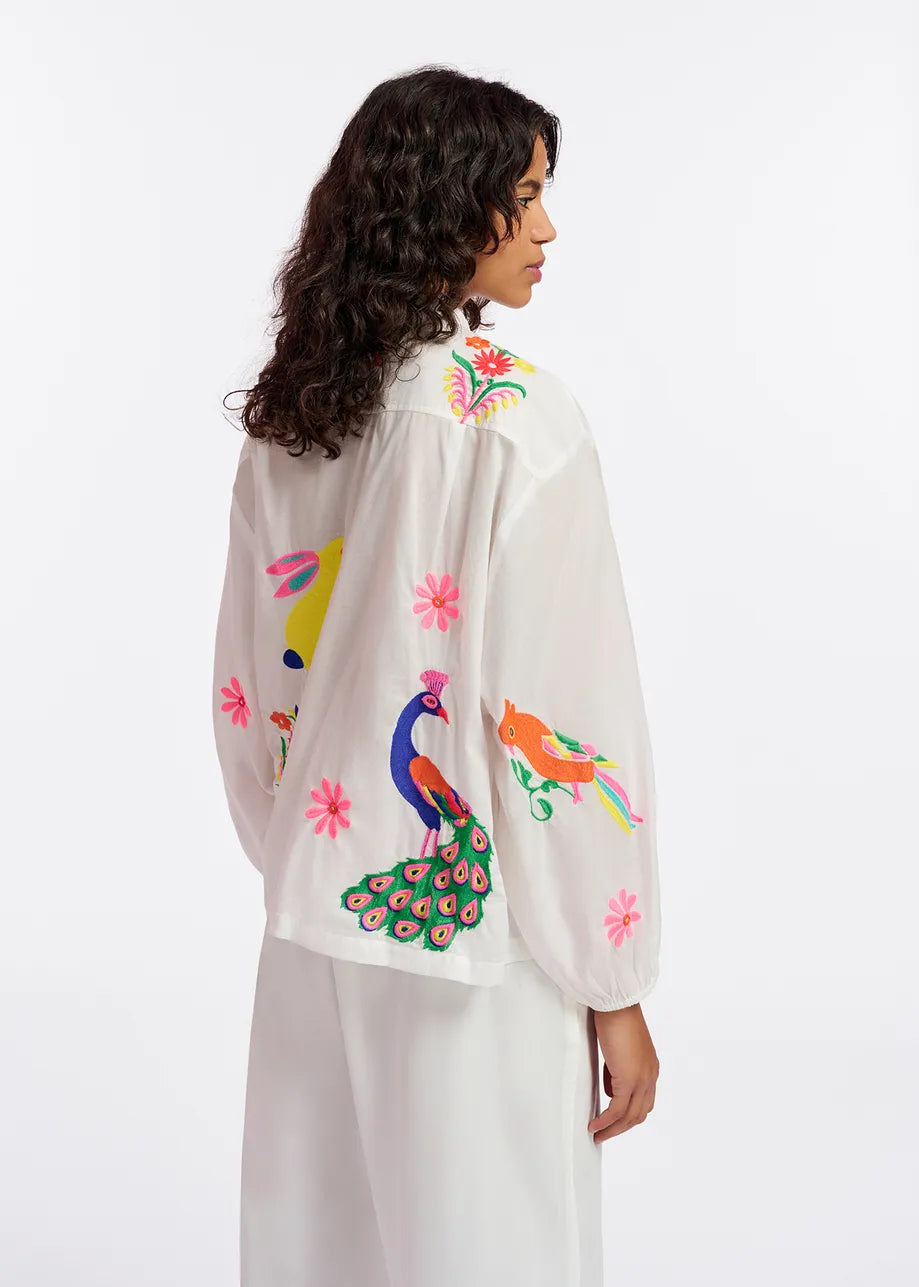 FELHI Embroidered Shirt (Off white)