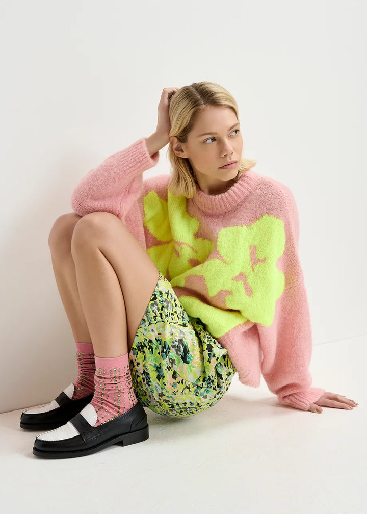 GARCON Jumper (Pink / Neon Yellow)