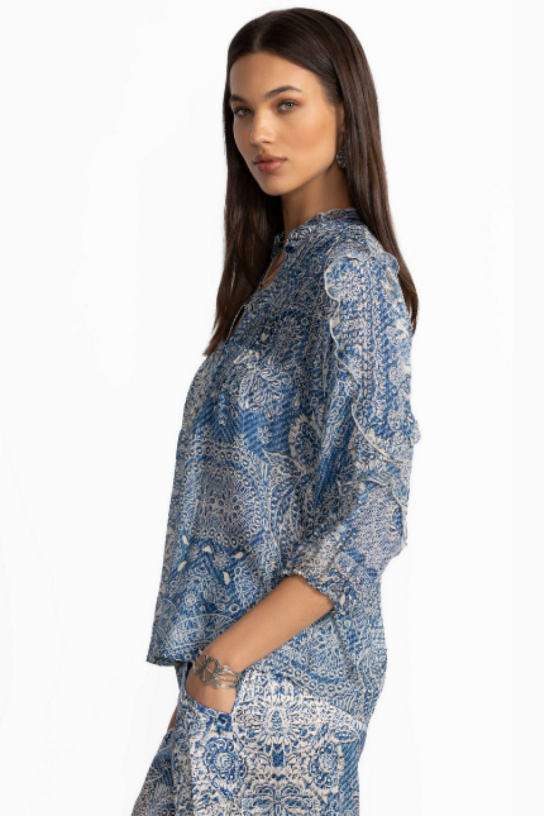 Zeeland Blouse (Denim Embroidery)