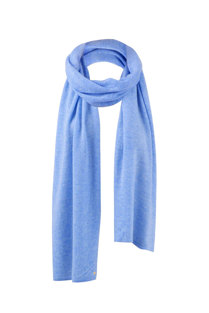 PURE Cashmere Scarf (Cornflower Blue)