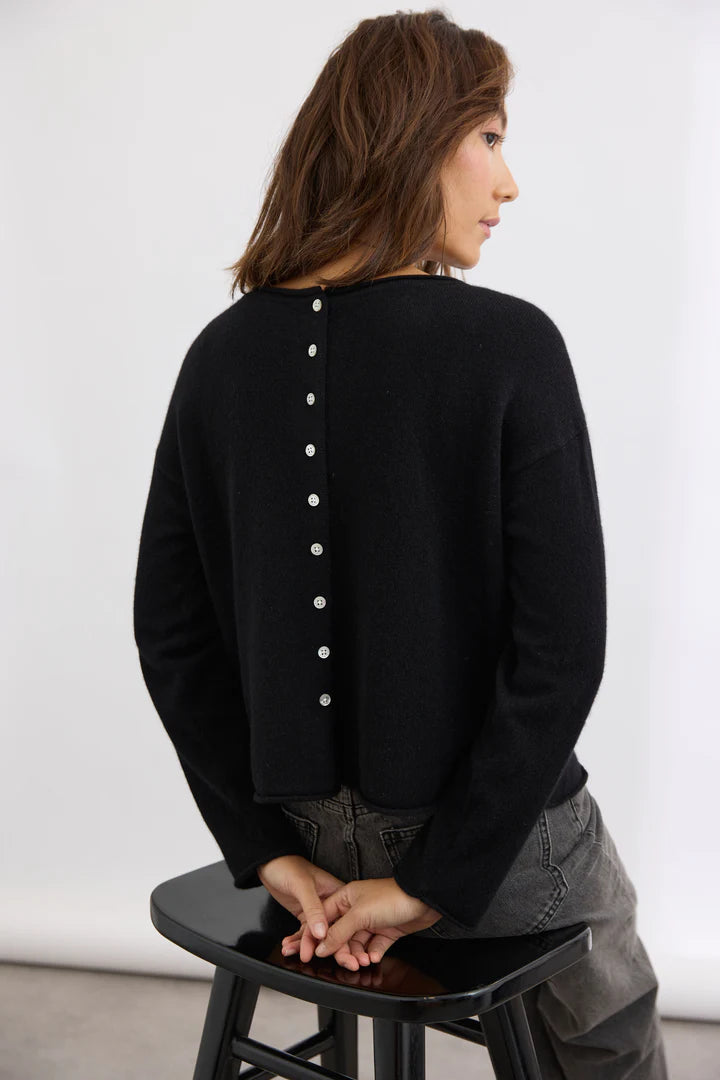 PURE Reversible Cardi (Jet black)