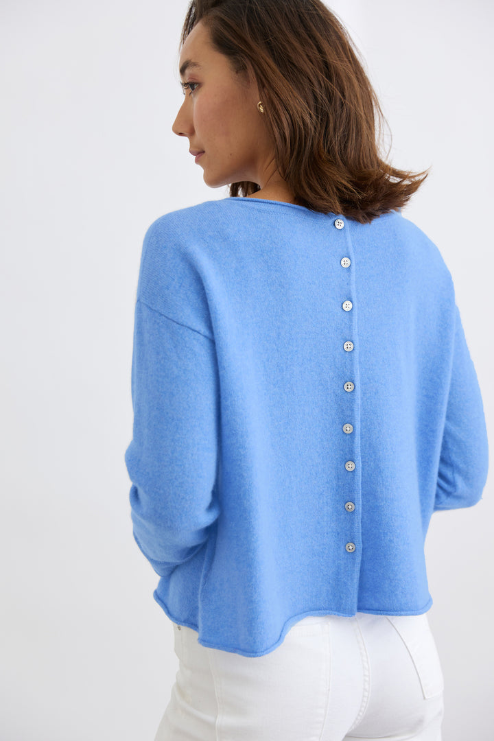 Pure Reversible Cardi (Celeste Blue)