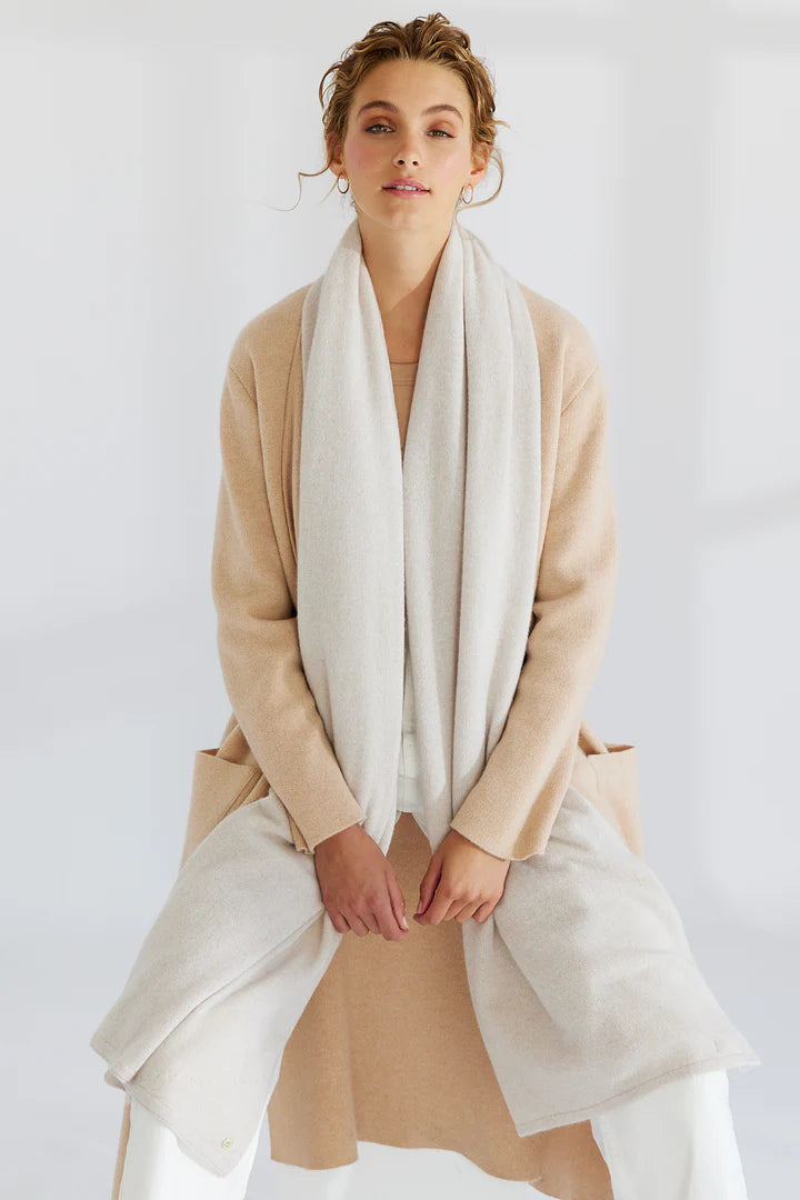 PURE Cashmere Wrap (Alabaster)