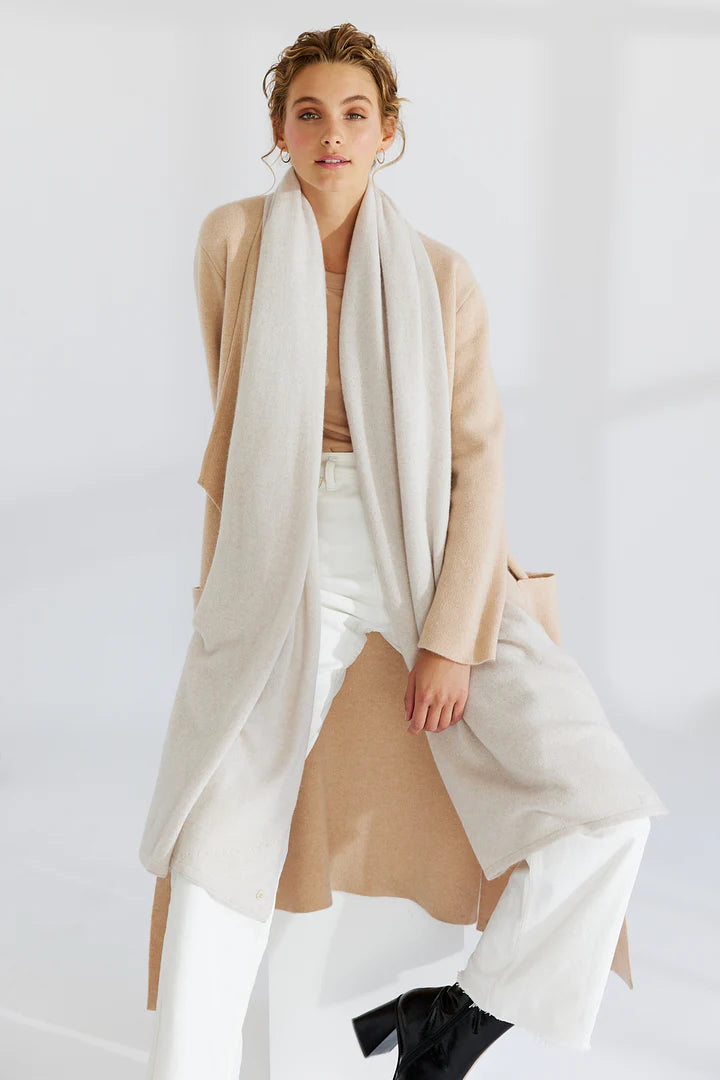 PURE Cashmere Wrap (Alabaster)