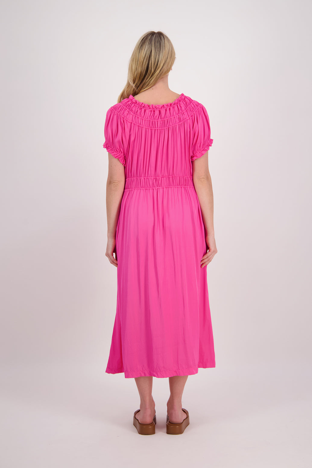 Pollyanna Dress (Fushia)