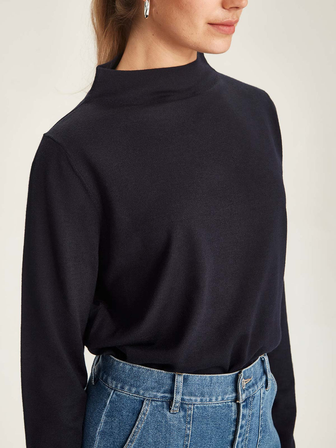 Vardo Merino Funnel Neck (French Navy)