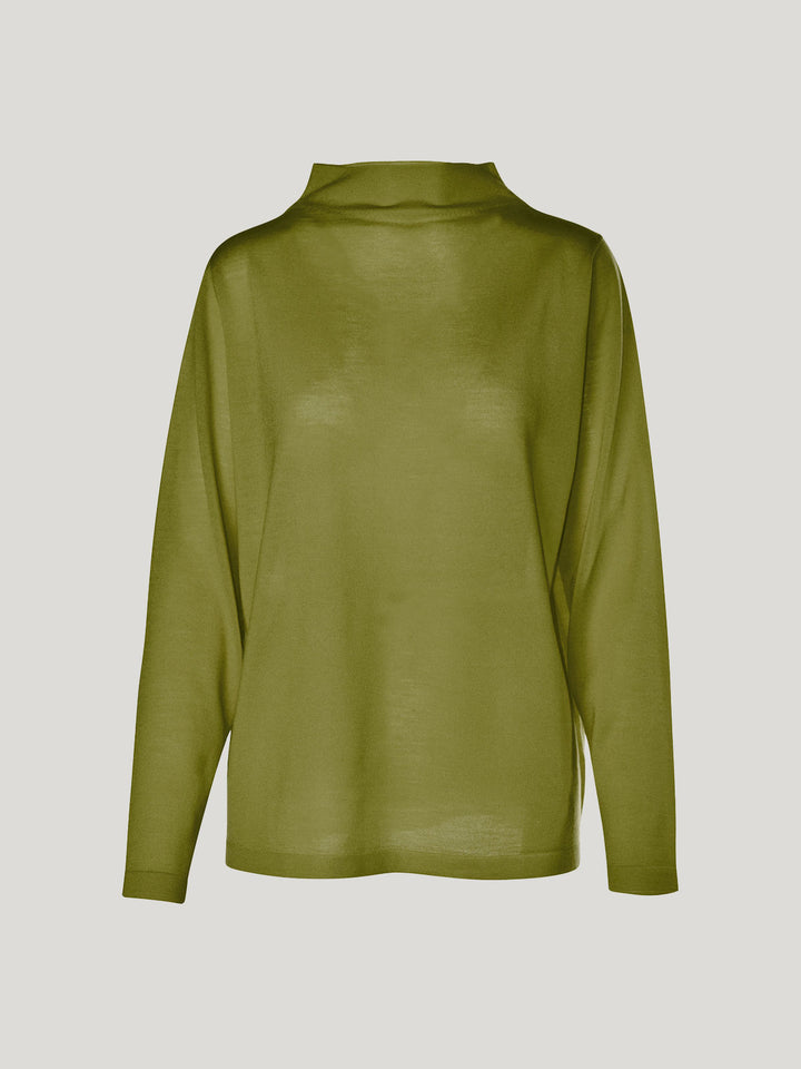 Vardo Merino Funnel Neck (Kelp)