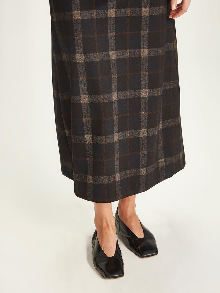 Helena Check Skirt (Black Check)