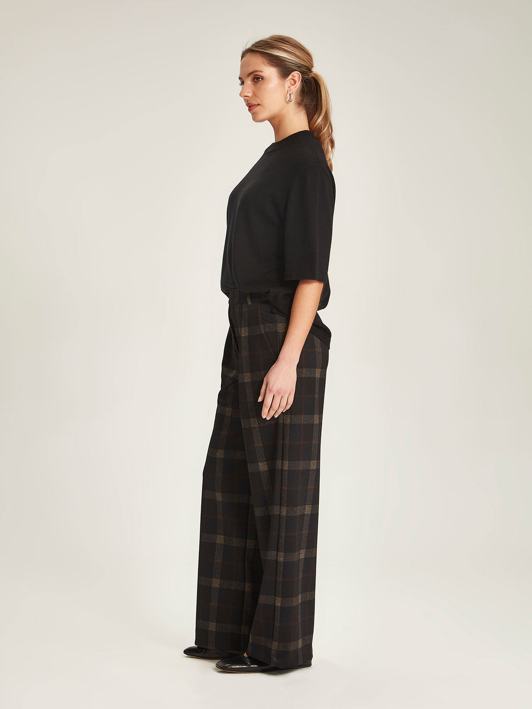 Kelsey Check Pant (Black Check)