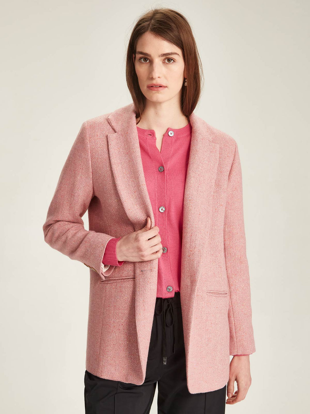 Coco Tweed Blazer (Rose)