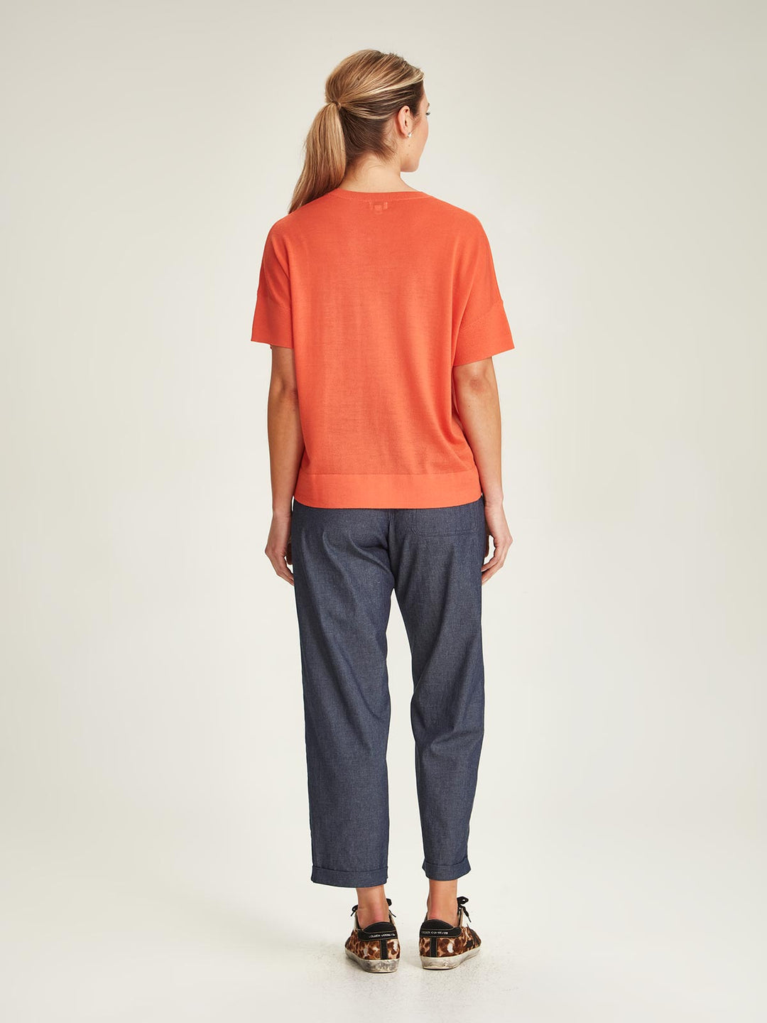 Serena Chambray Pant (Dark Indigo)