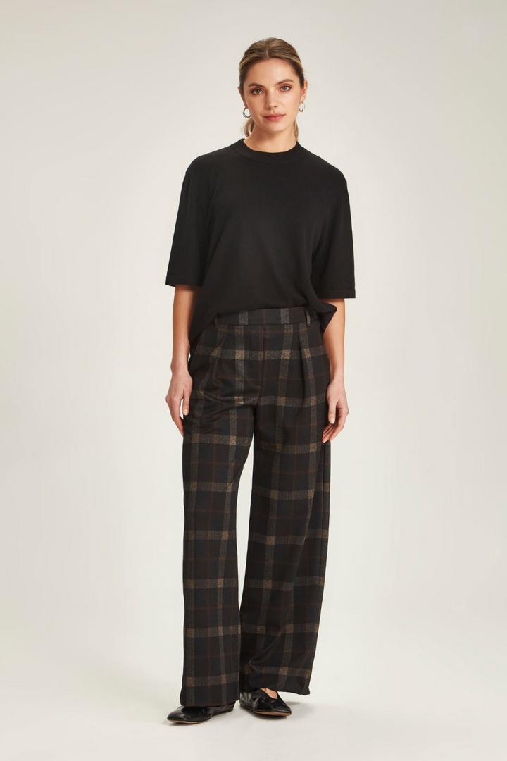 Kelsey Check Pant (Black Check)