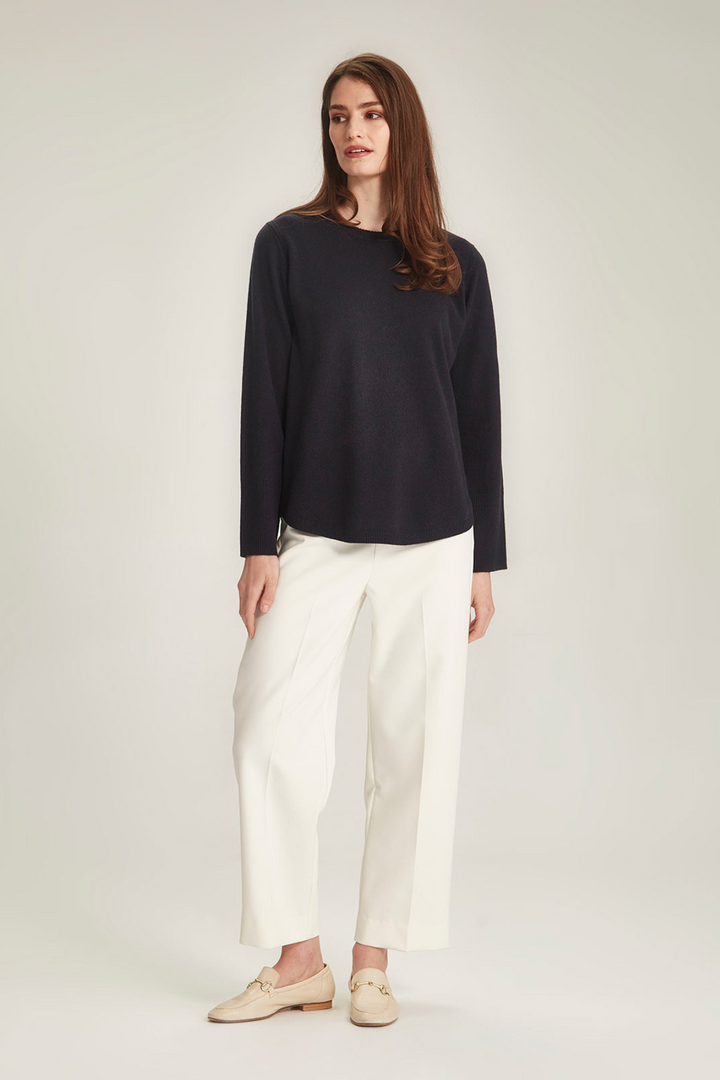 Piper Cashmere Sweater (Blackened Blue)