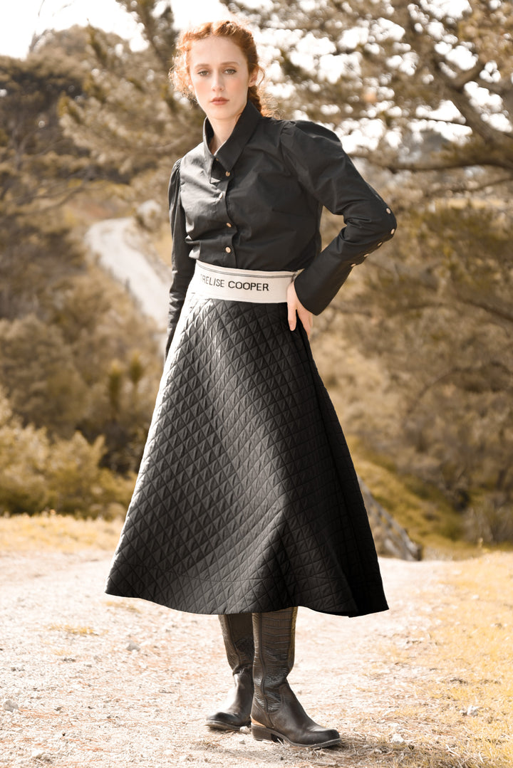 FULL QUILT Skirt (Black)
