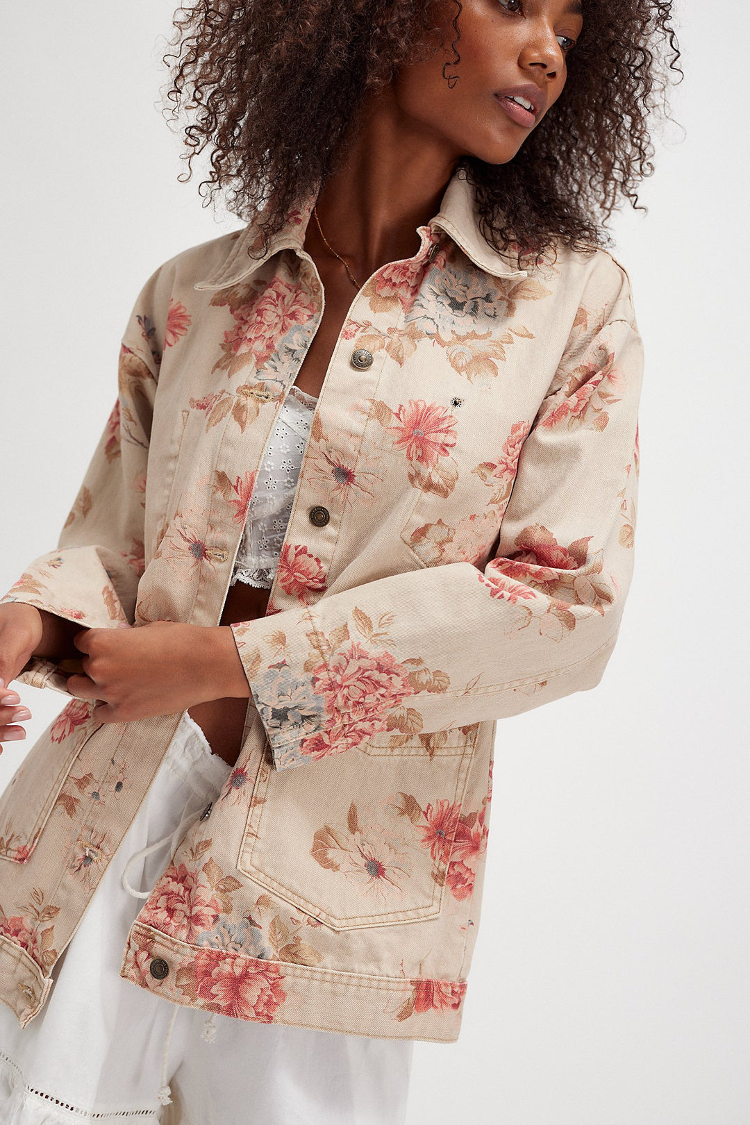 Avery Denim Jacket (Exploded Floral)