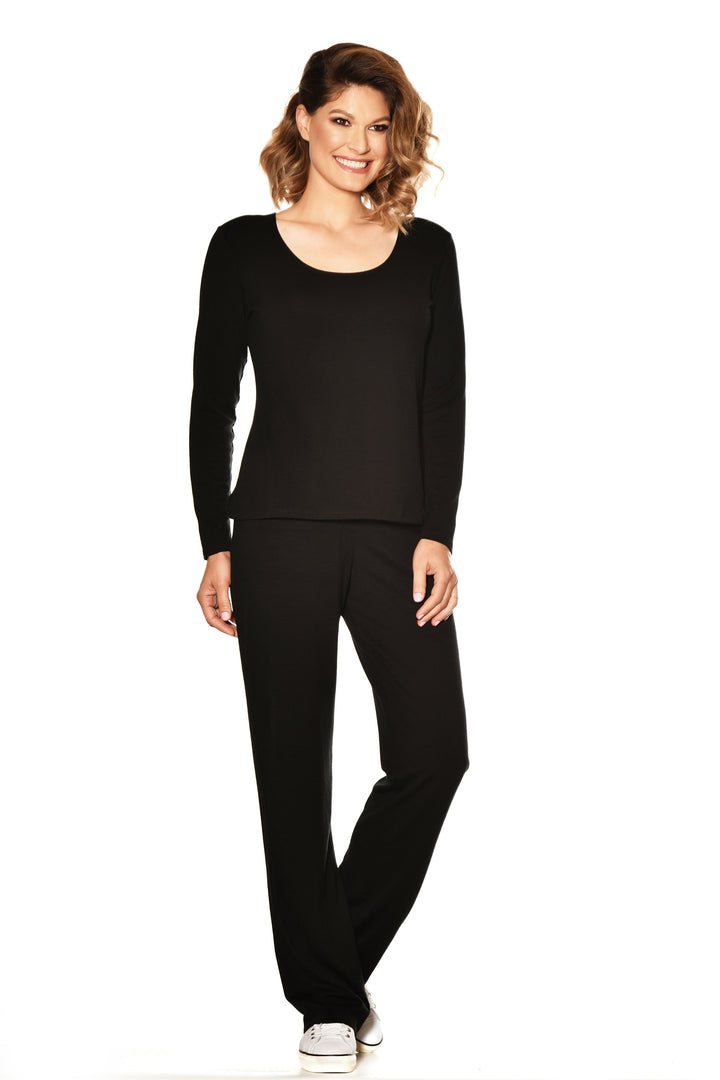 Easy Fit Long Sleeve Scoop Neck